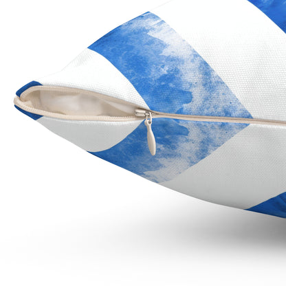 Ice Blue Popsicle - Spun Polyester Square Pillow - USA