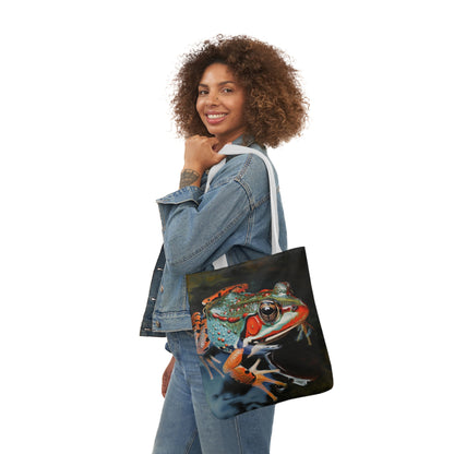 Frog - Polyester Canvas Tote Bag (AOP)