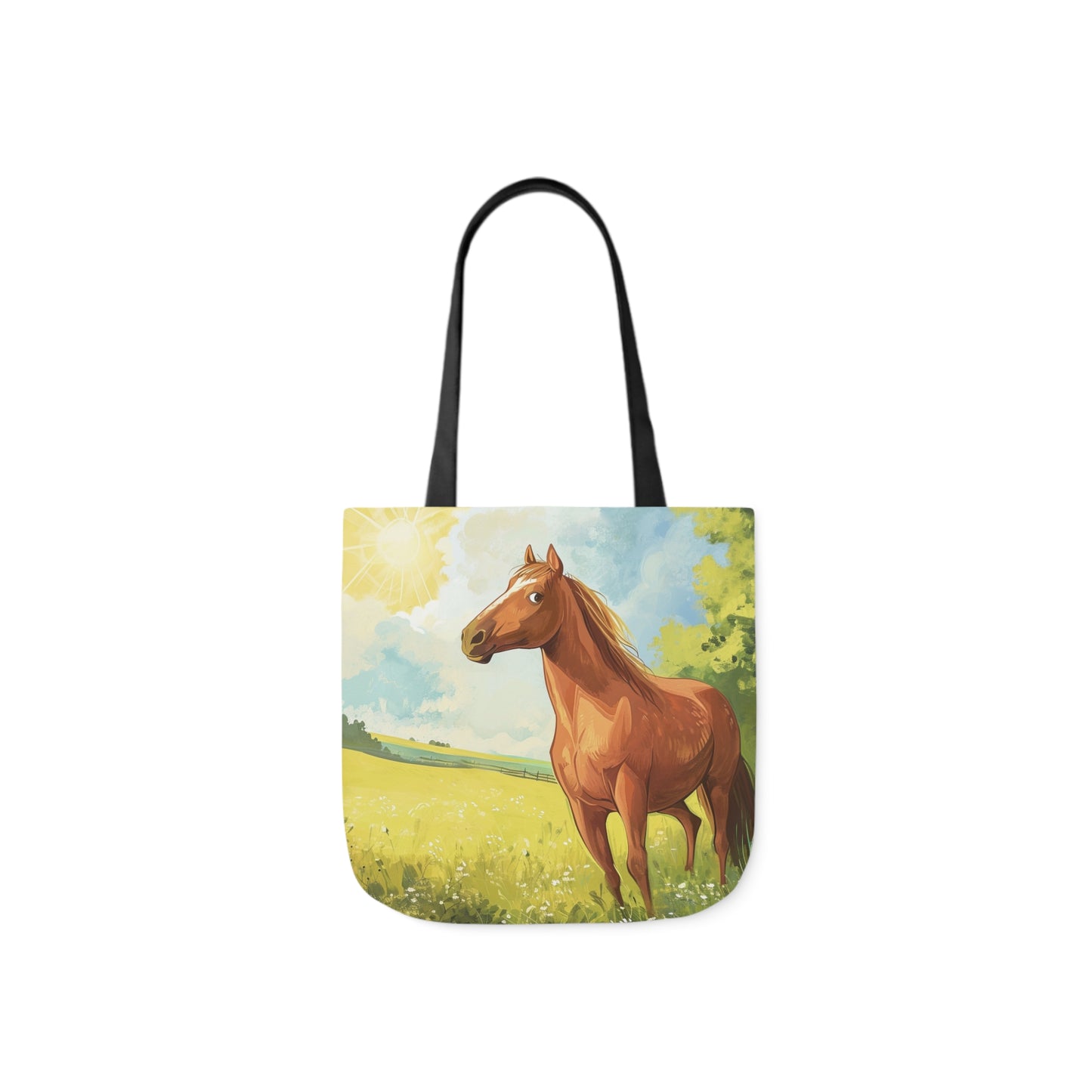 Horse #1 Polyester Canvas Tote Bag (AOP)
