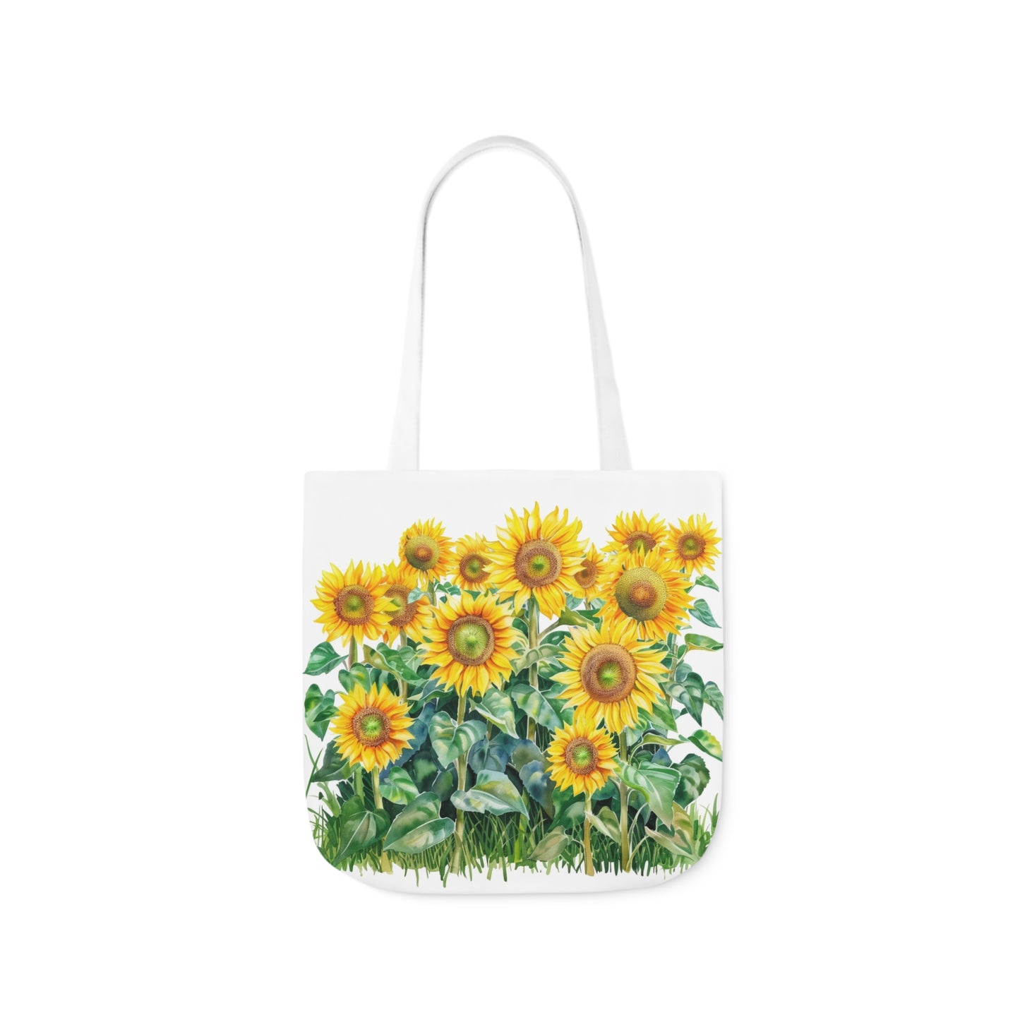 Sunflower Design - Polyester Canvas Tote Bag (AOP)