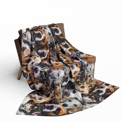 Dog Collage #1 Arctic Fleece Blanket - UK, EU