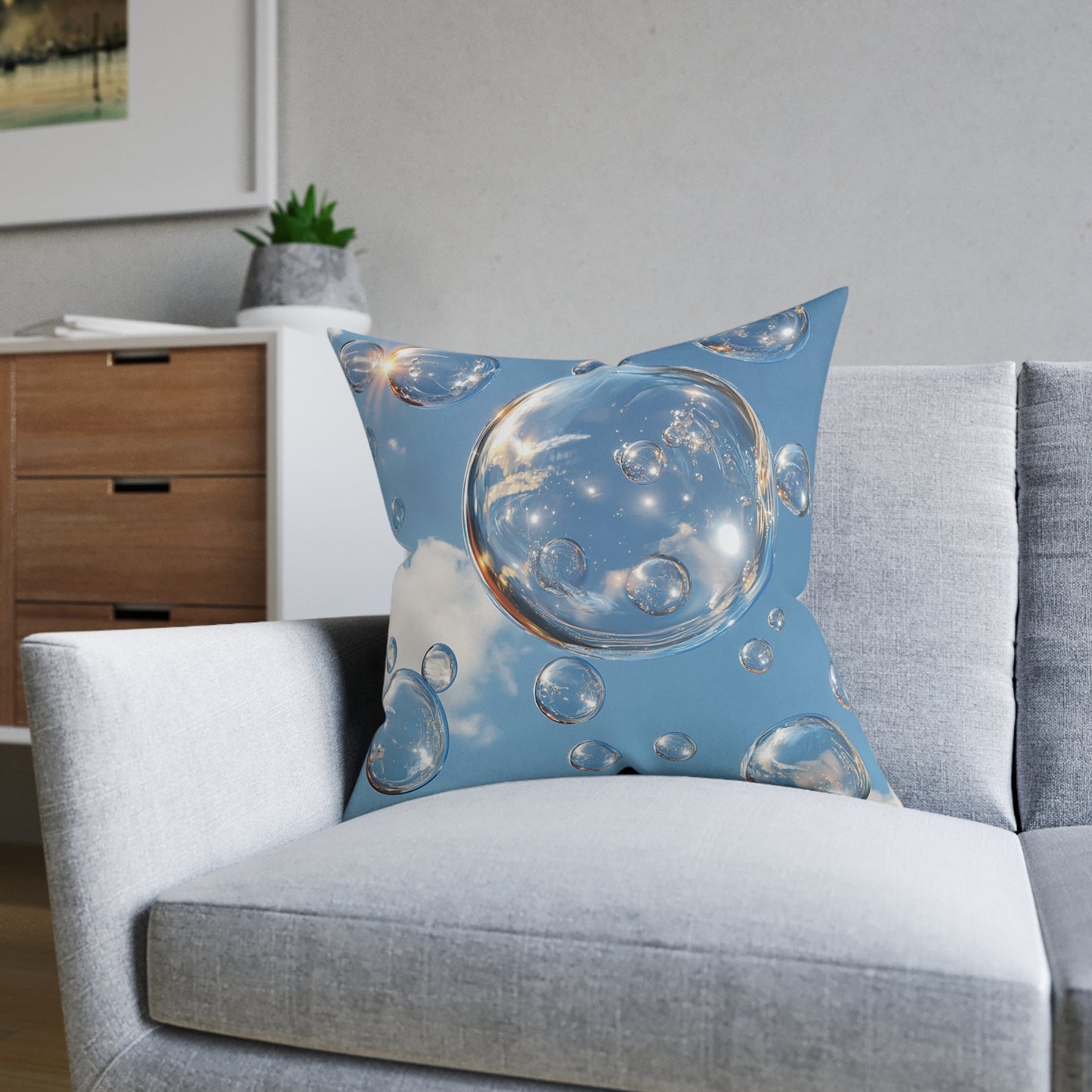Bubbles - Square Pillow - UK