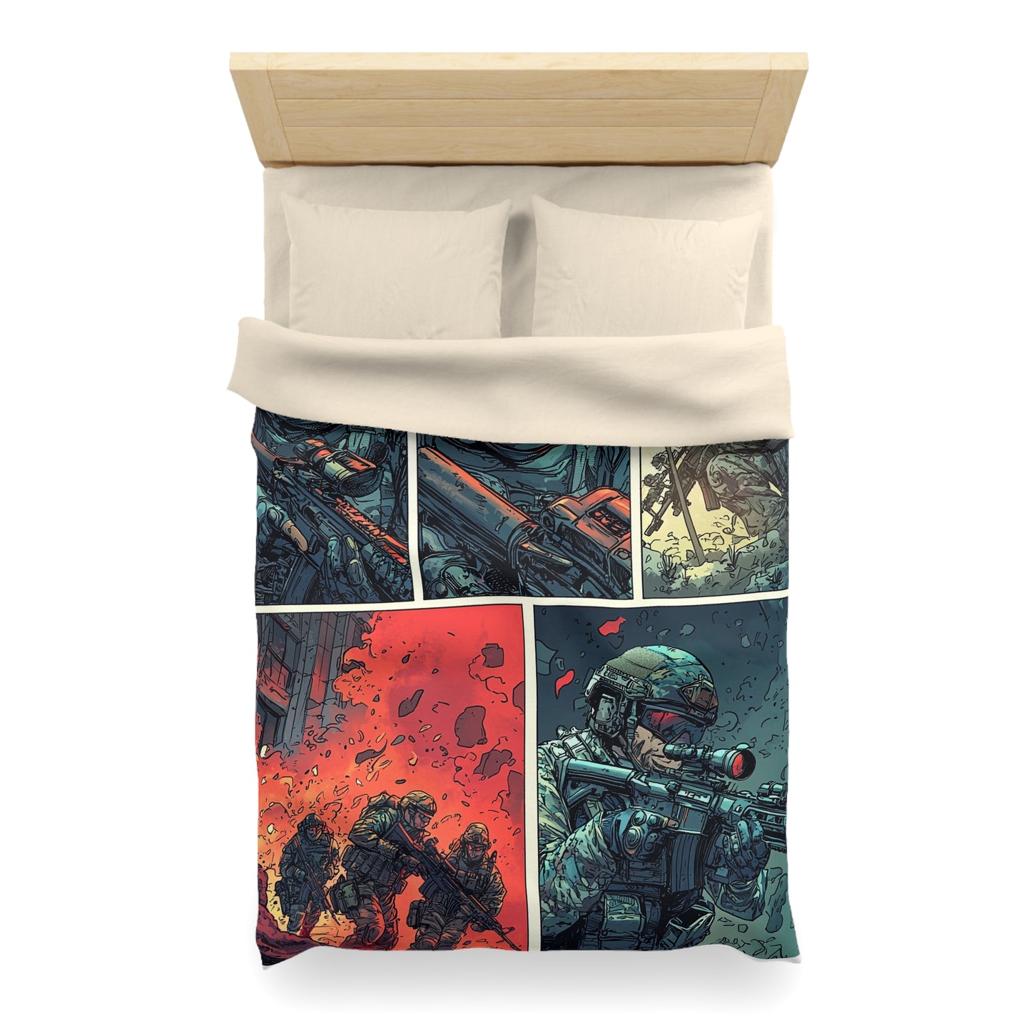 Navy SEALS Comic Book Cover - Microfiber Duvet Cover USA and UK