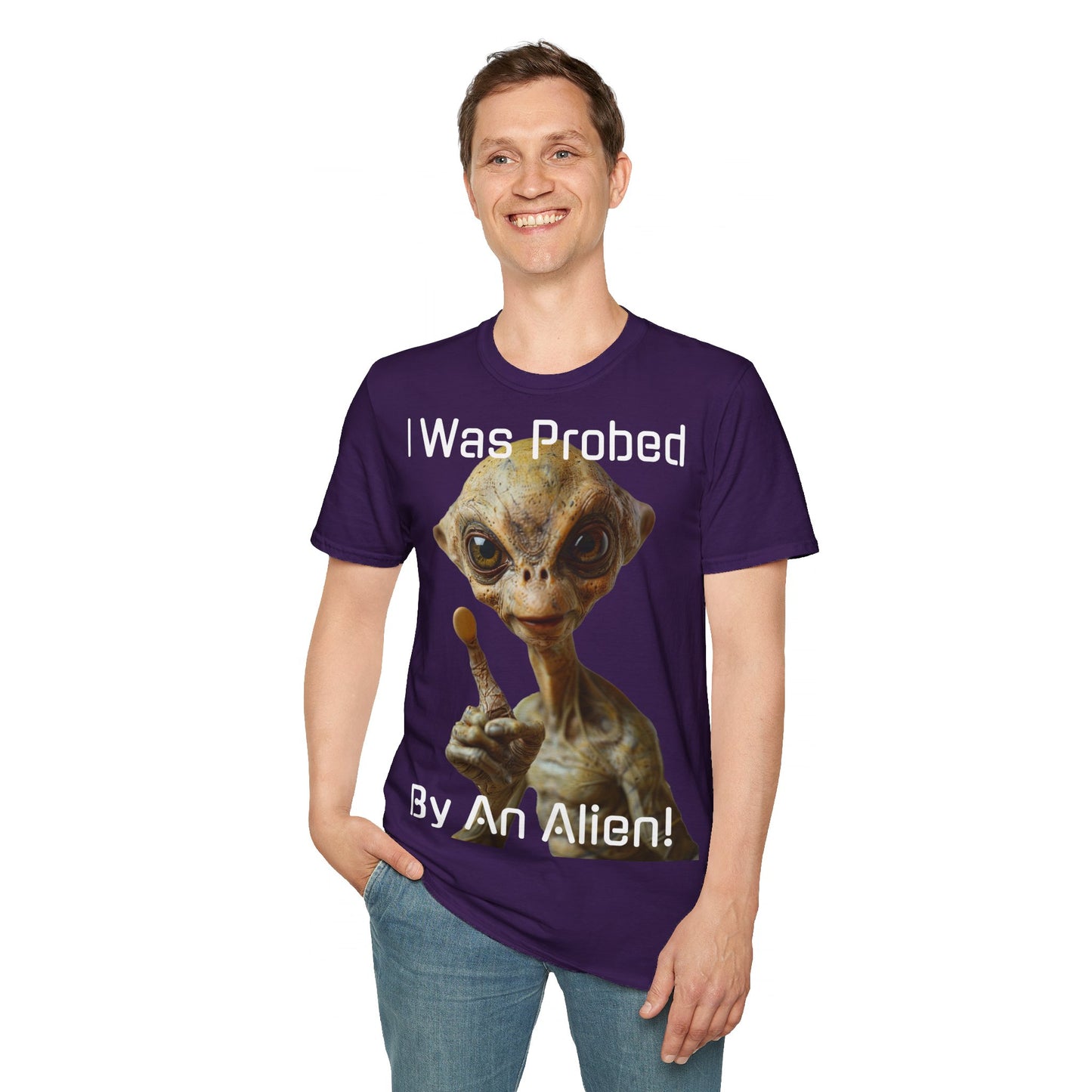 Probed by an Alien - Softstyle T-Shirt  -   UK