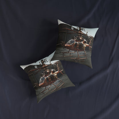 Industrial-Style Square Cushion 2 - Steampunk Home Decor UK