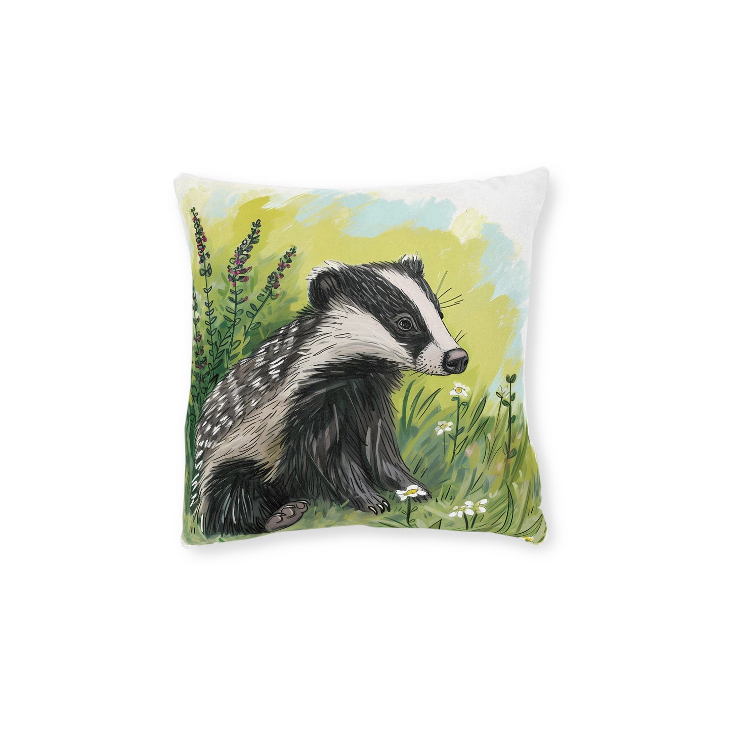 Badger 1 - Square Pillow - UK
