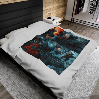 Special Forces Comic Cover 6 - Velveteen Plush Blanket USA