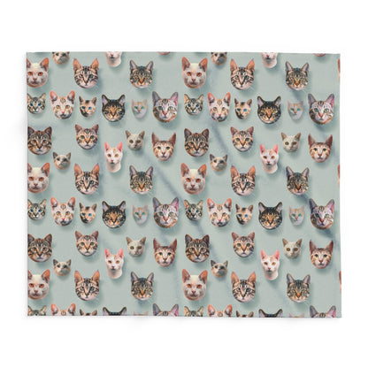 Cats Collage Arctic Fleece Blanket - UK, EU