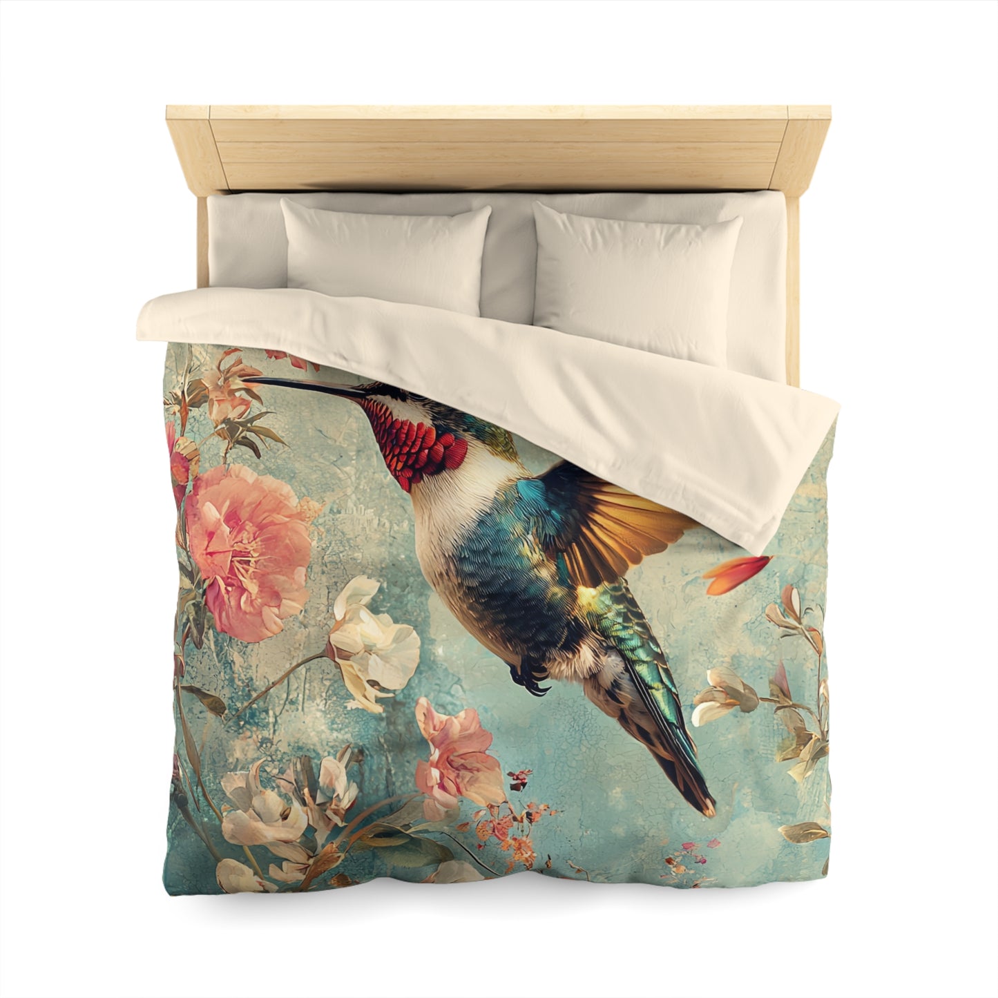 Beautiful Hummingbird  - Microfiber Duvet Cover USA and UK