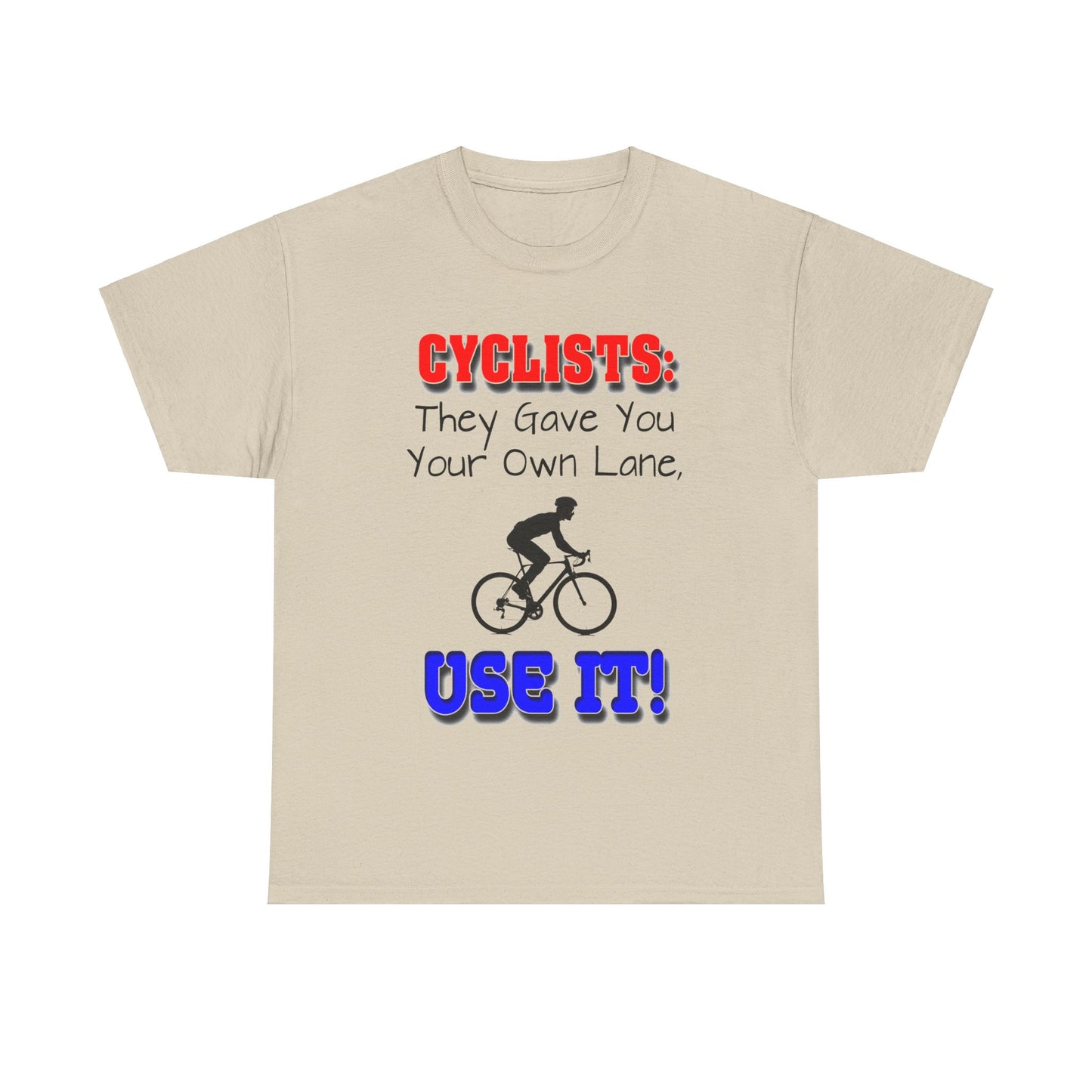 Cyclists 1 - Unisex Heavy Cotton Tee - UK