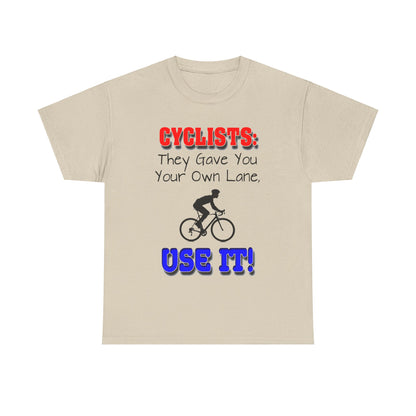 Cyclists 1 - Unisex Heavy Cotton Tee - UK