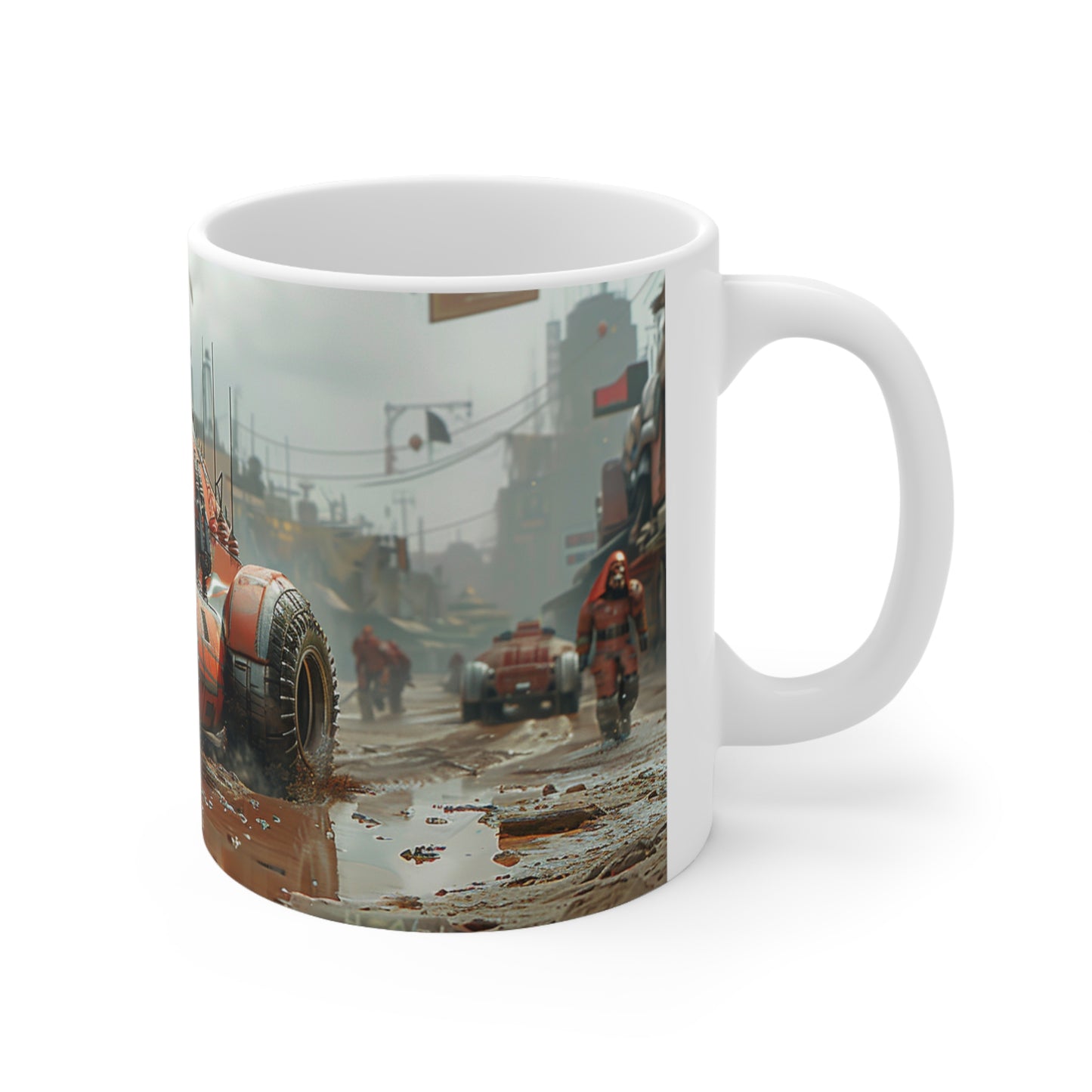 Futuristic Car 2 Ceramic Coffee Cups, 11oz, 15oz - UK