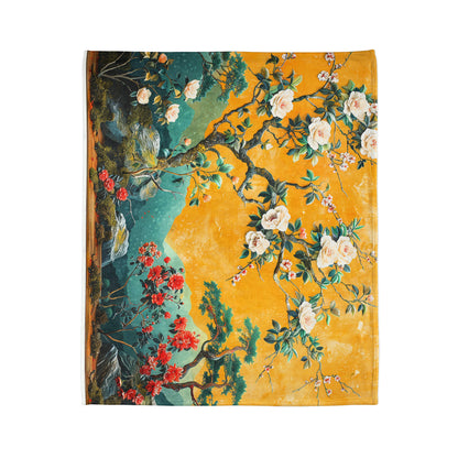 Chinoiserie #4 - Soft Polyester Blanket