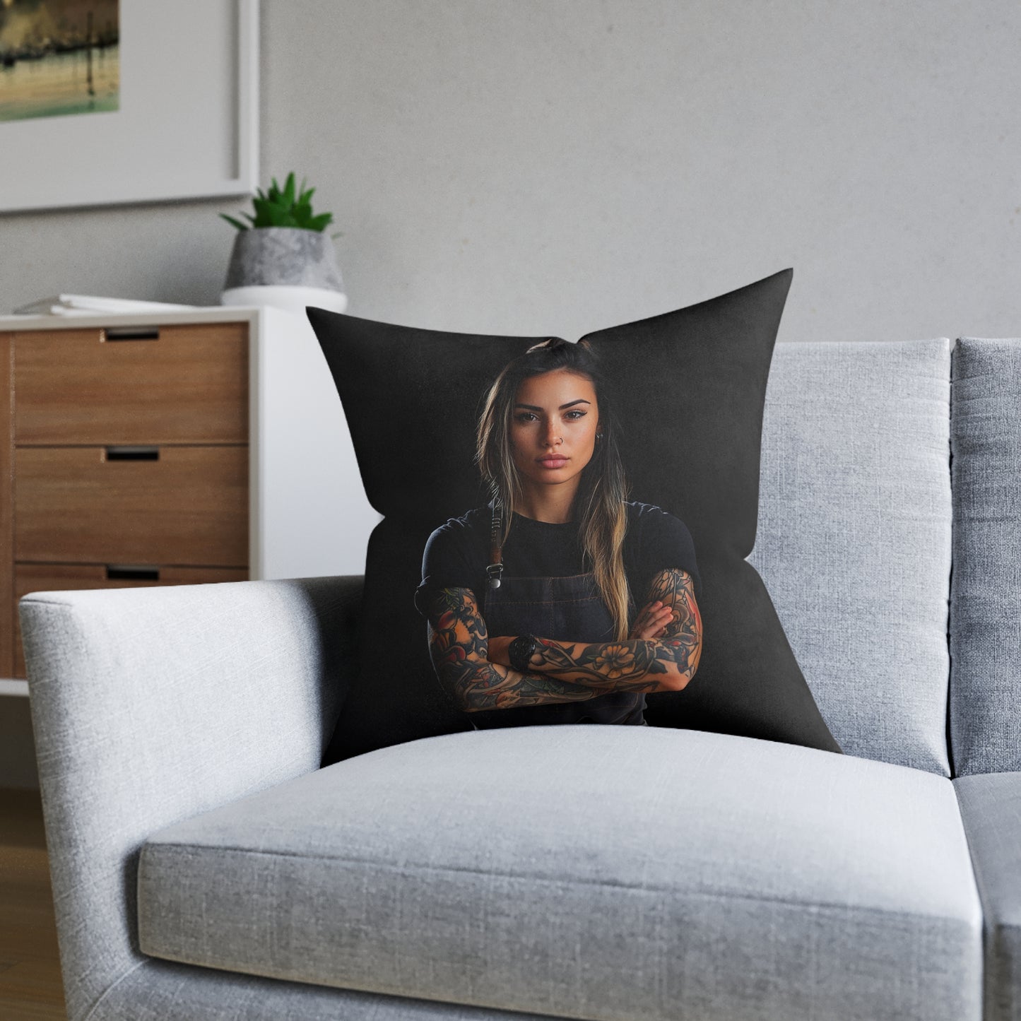 Tattoo Artist - Square Pillow - UK