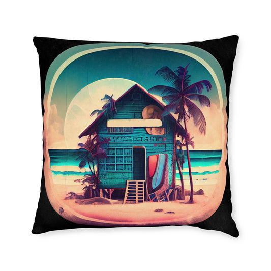 Surf Shack - Square Pillow - UK