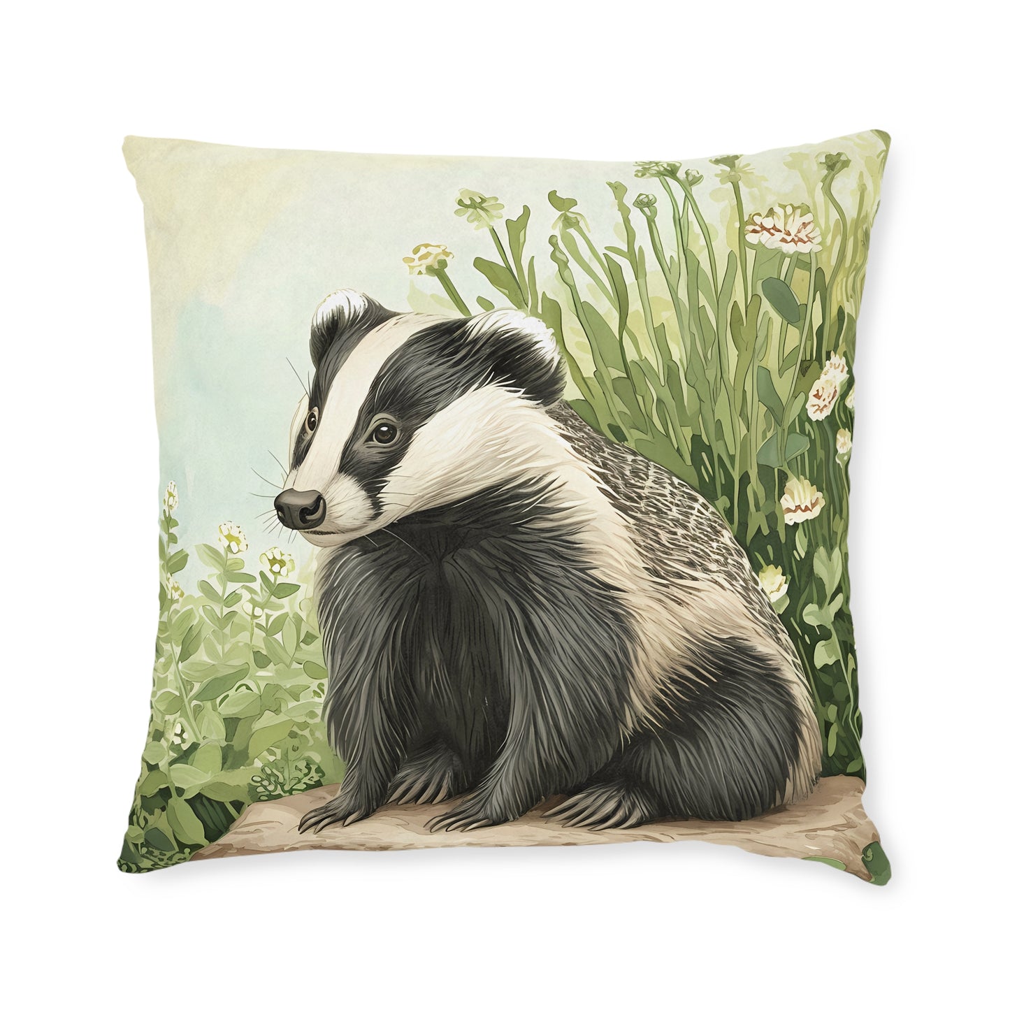 Badger 2 - Square Pillow - UK