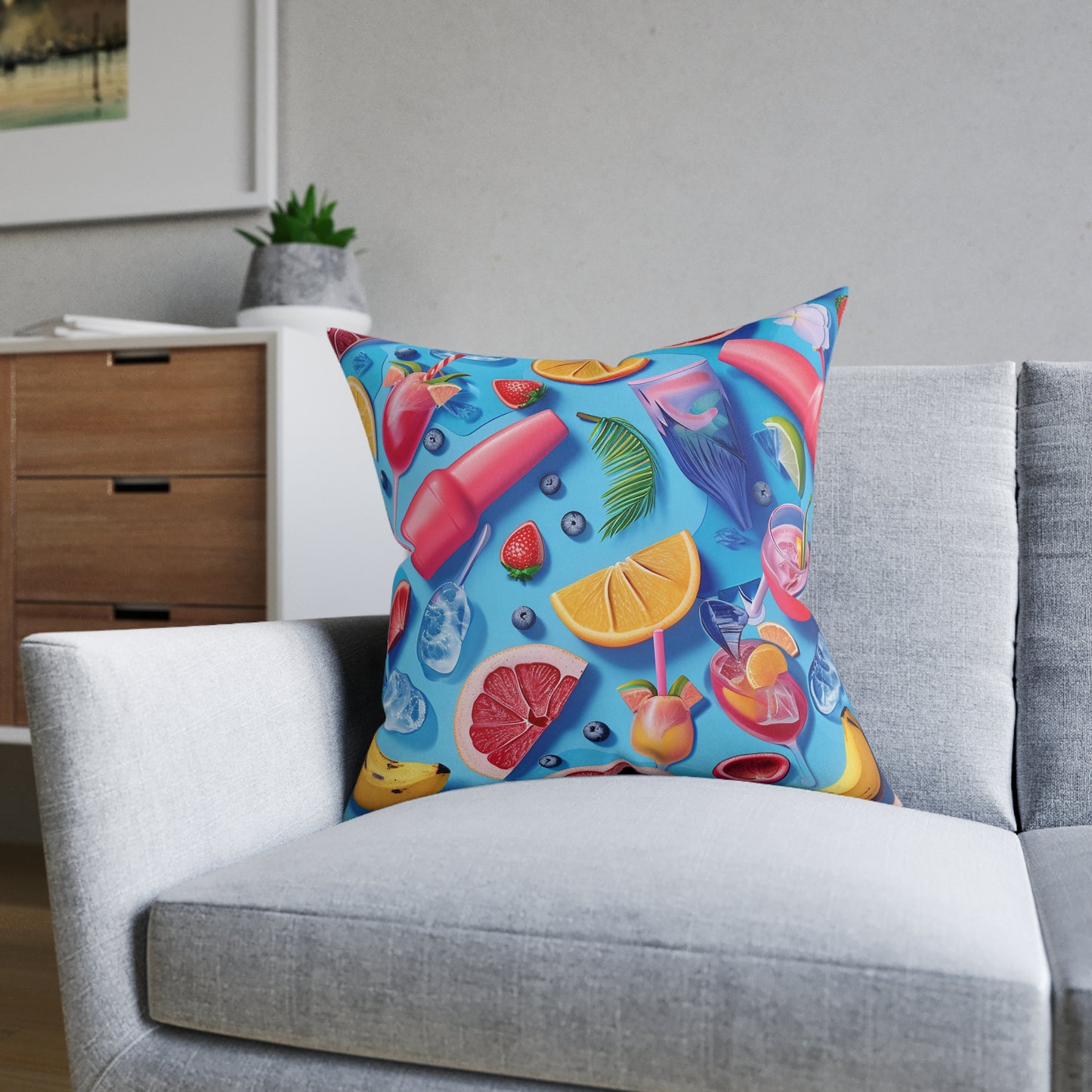 Summer Time - Square Pillow - UK