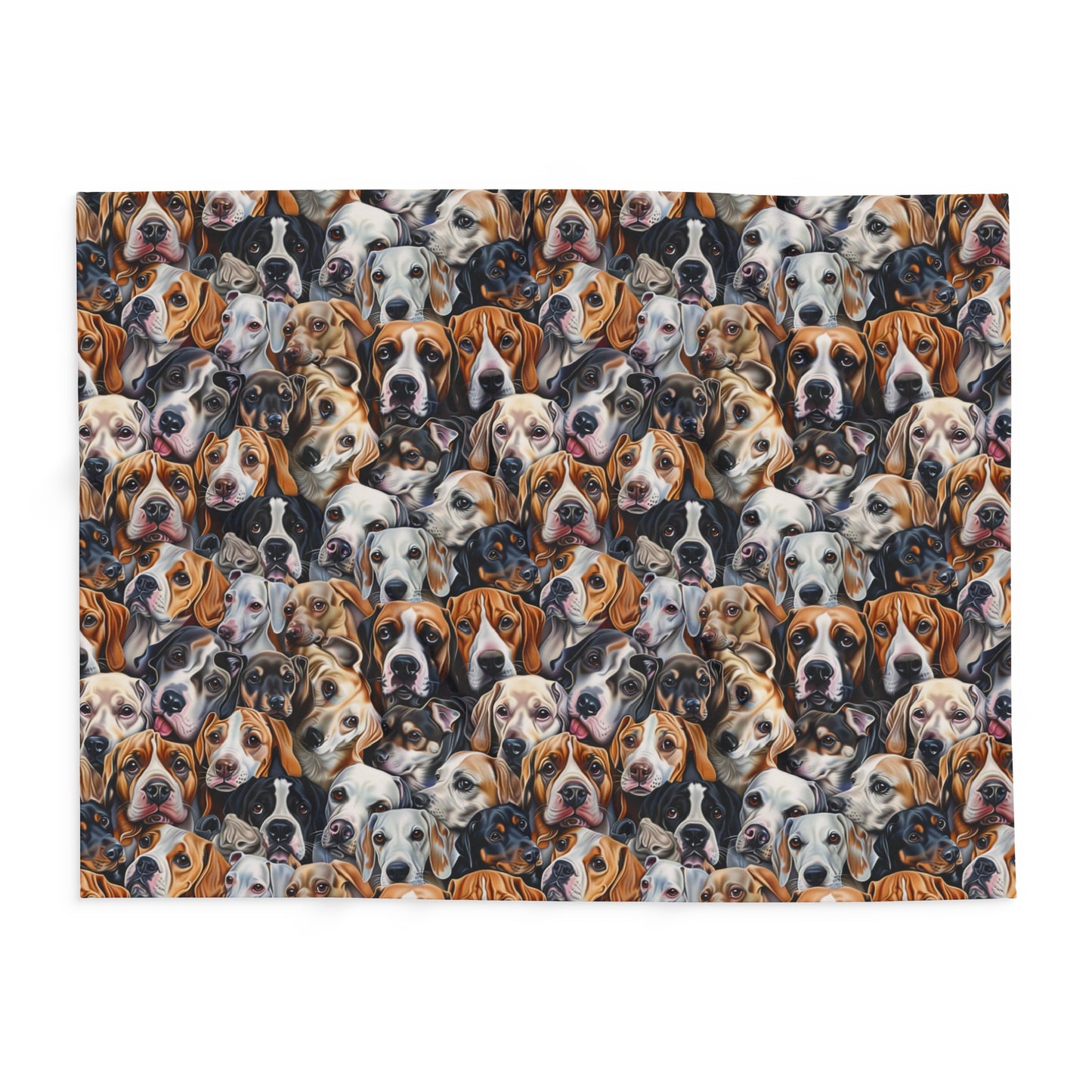 Dog Collage #1 Arctic Fleece Blanket - USA