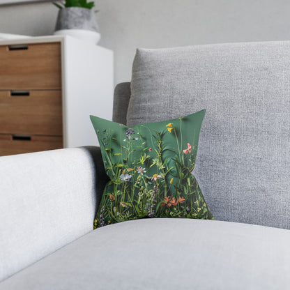 Wild Meadow 2 - Square Pillow -UK