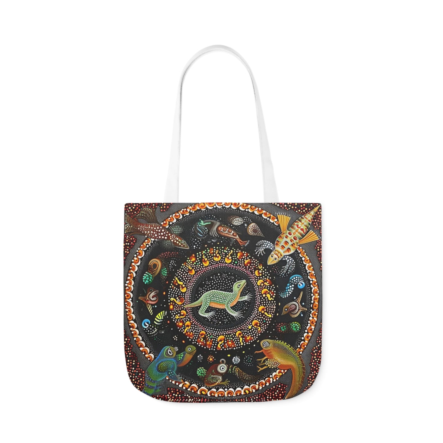 Native Australian Art #2 - Polyester Canvas Tote Bag (AOP)