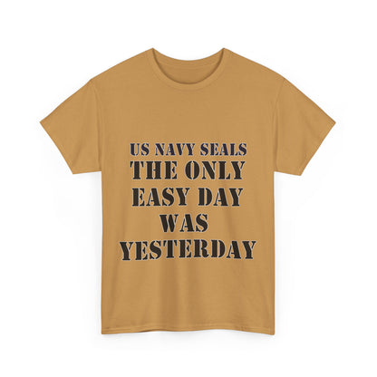 US Navy Seals Motivational Tee - Unisex Heavy Cotton Tee for Veterans and Supporters UK