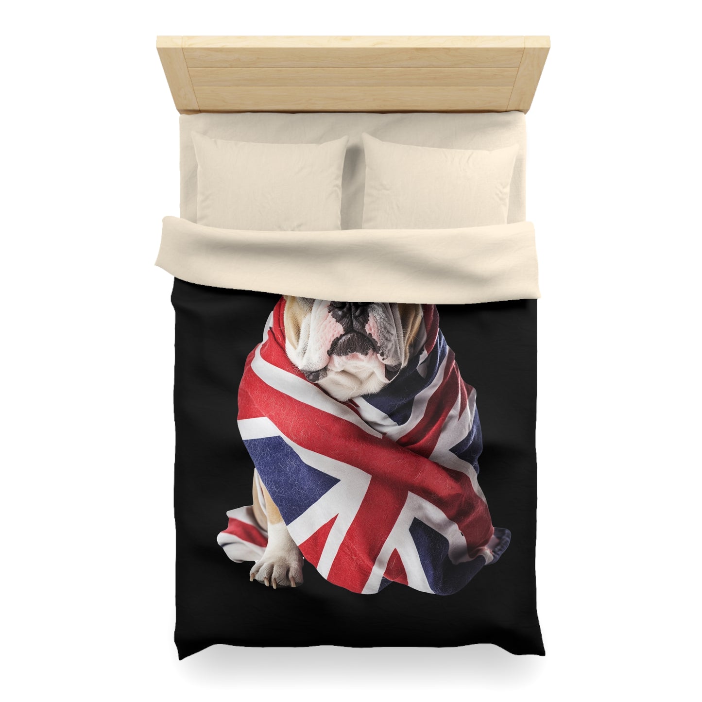 British Bulldog - Microfiber Duvet Cover USA and UK