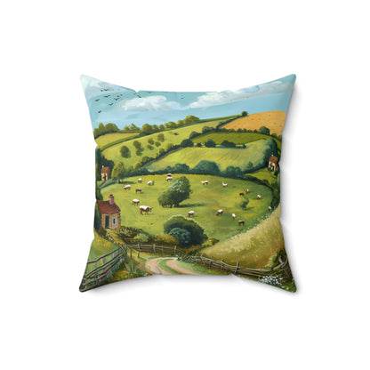 Countryside #2 - Spun Polyester Pillow USA