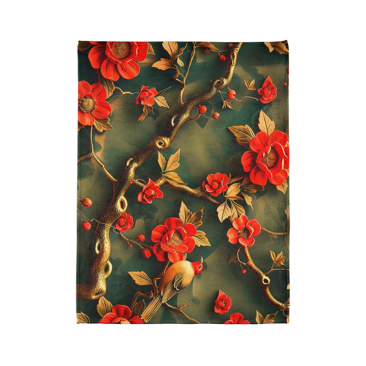 Chinoiserie #2 - Soft Polyester Blanket