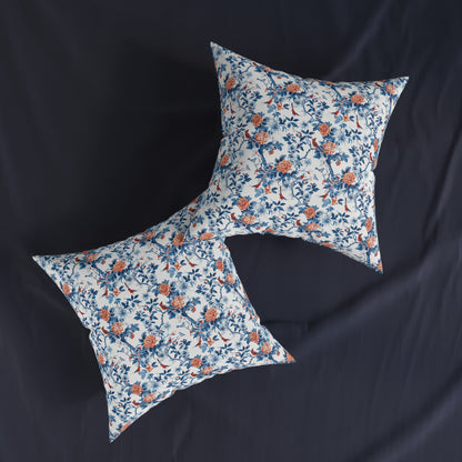 Blue Chinoiseries - Square Pillow - UK