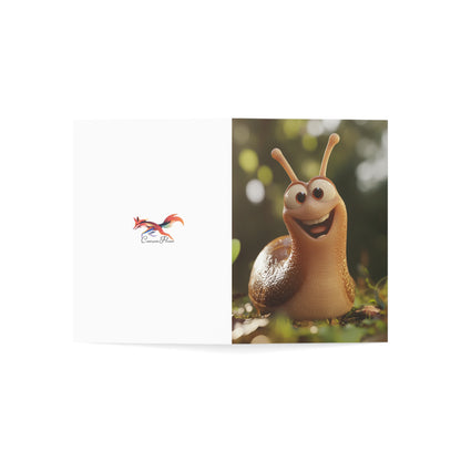 Happy Snail Blank Cards - Set of 1, 10, 30, or 50pcs for All Occasions - USA