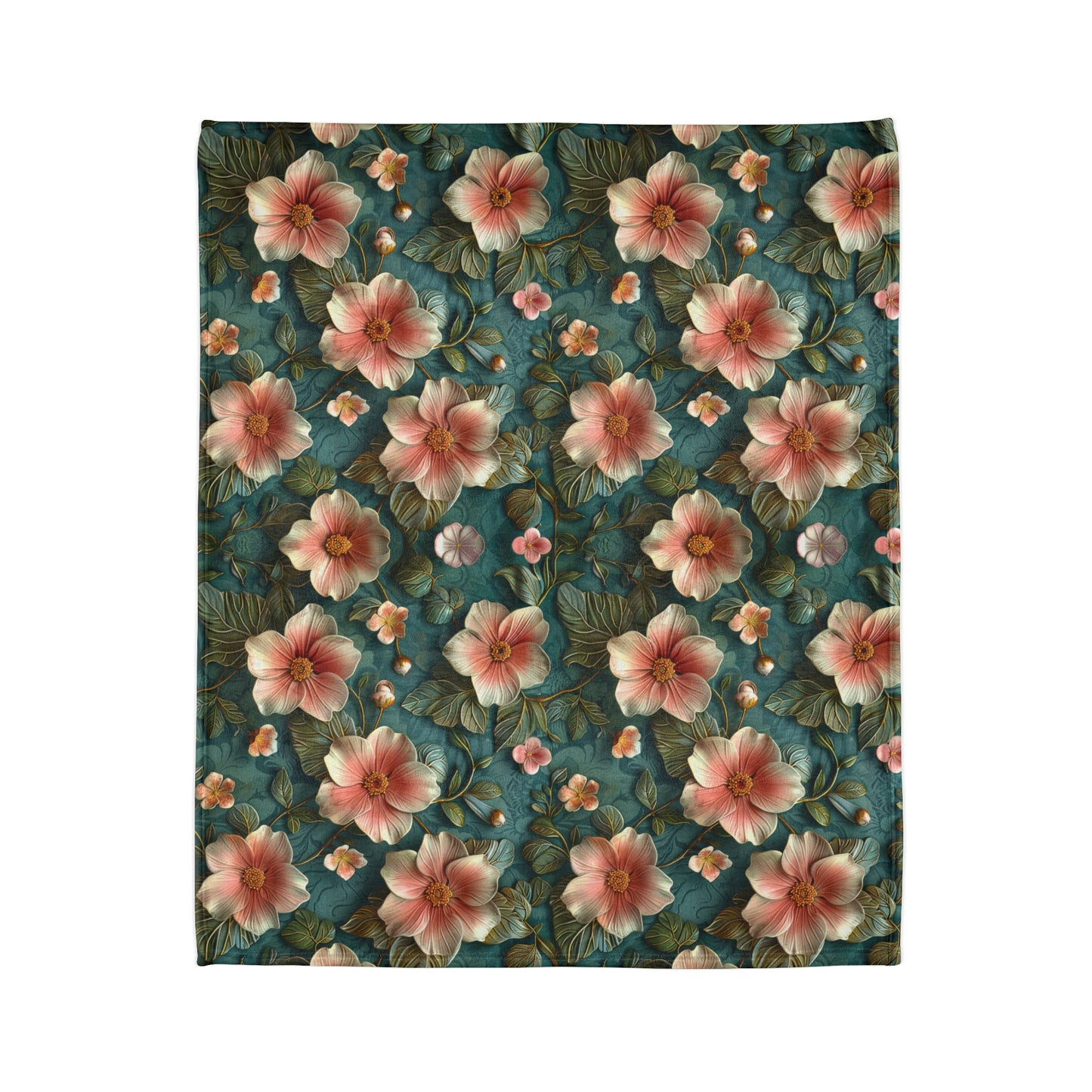 Classic 3D Chinoiserie Design - Soft Polyester Blanket