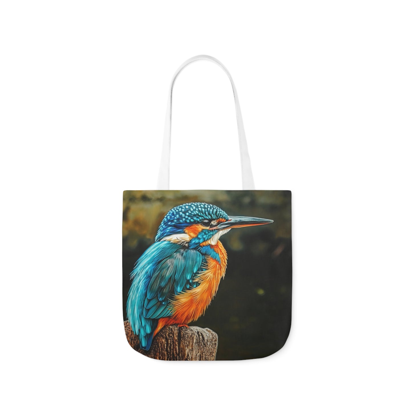 Kingfisher - Polyester Canvas Tote Bag (AOP)