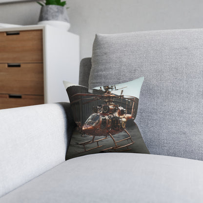 Industrial-Style Square Cushion 2 - Steampunk Home Decor UK