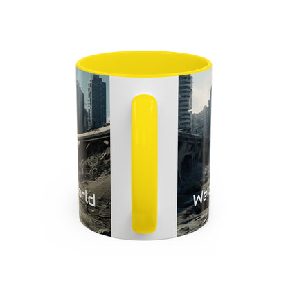 Futuristic Landscape Accent Coffee Mug - Perfect for Sci-Fi Lovers - UK