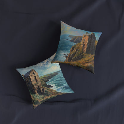 Cornwall - Engine House Cushion - UK