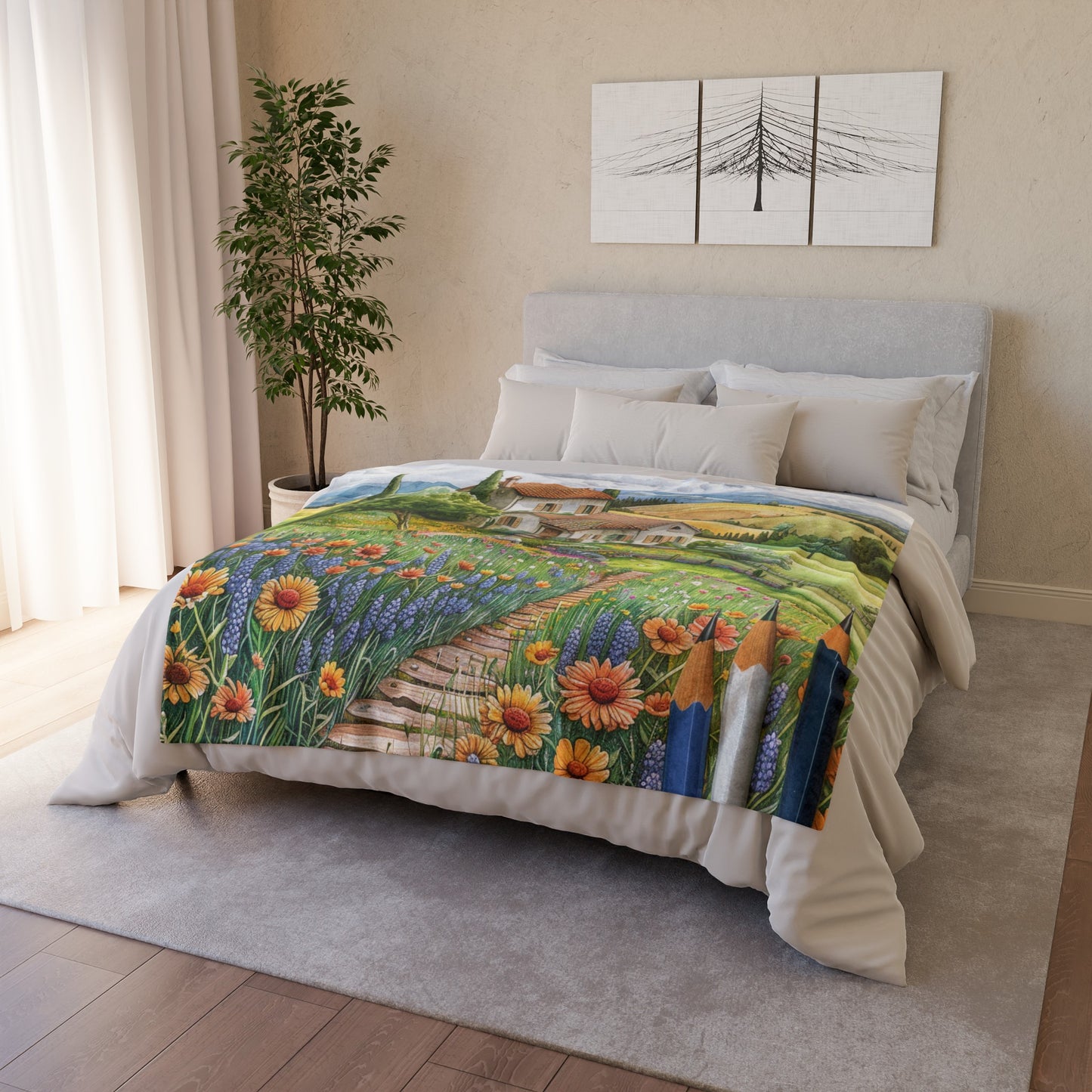 Countryside Beauty #1 - Soft Polyester Blanket