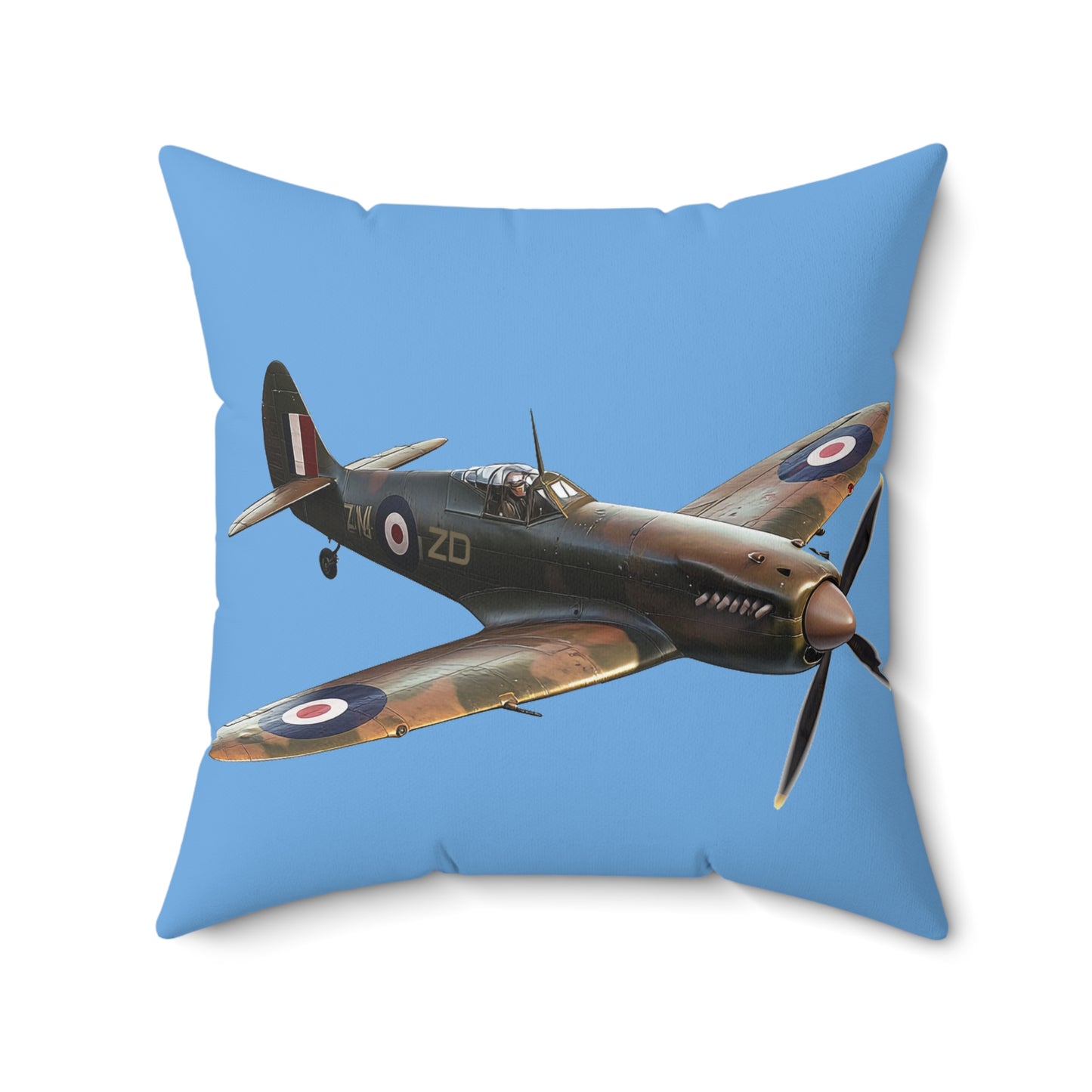 Spitfire - Spun Polyester Square Pillow - USA