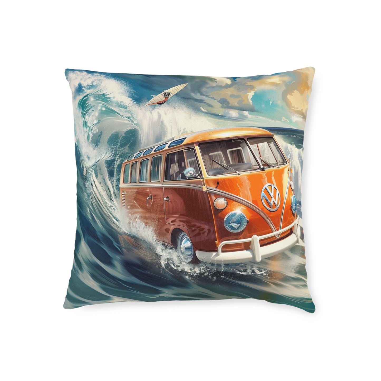 VW Surf Wagon - Square Pillow - UK