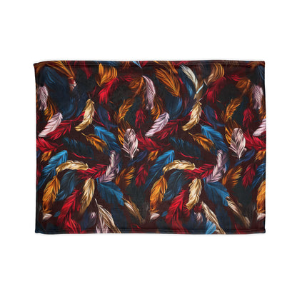 Chinoiseries Feathers - Soft Polyester Blanket