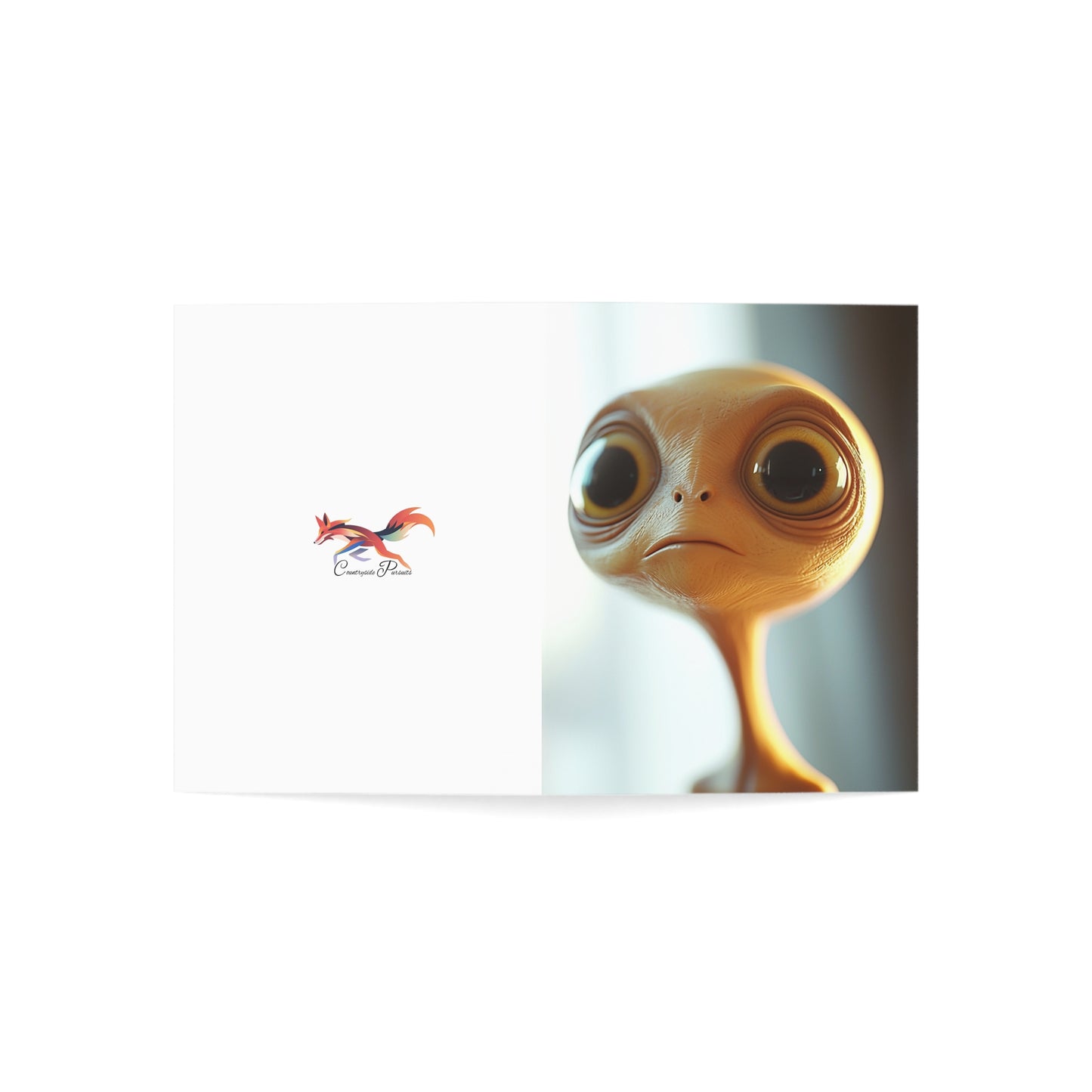 Sad Little Alien Greeting Cards - Set of 1, 10, 30, or 50pcs for All Occasions - USA