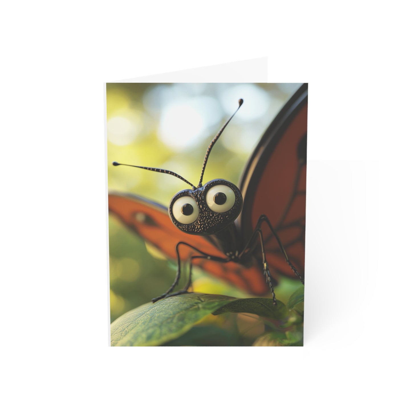 Staring Butterfly Greeting Cards - Set of 1, 10, 30, or 50pcs for All Occasions - USA