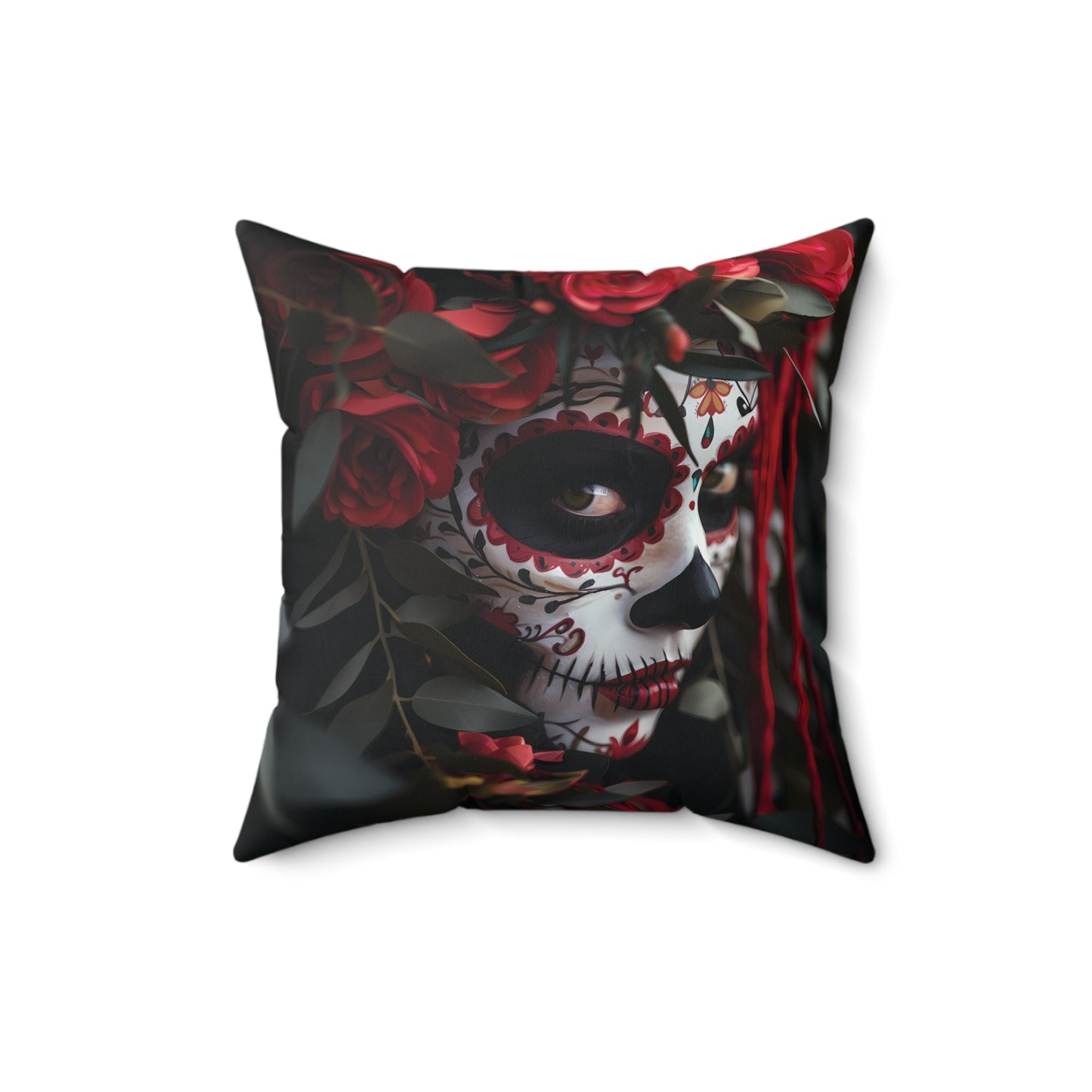Day of The Dead - Spun Polyester Square Pillow - USA