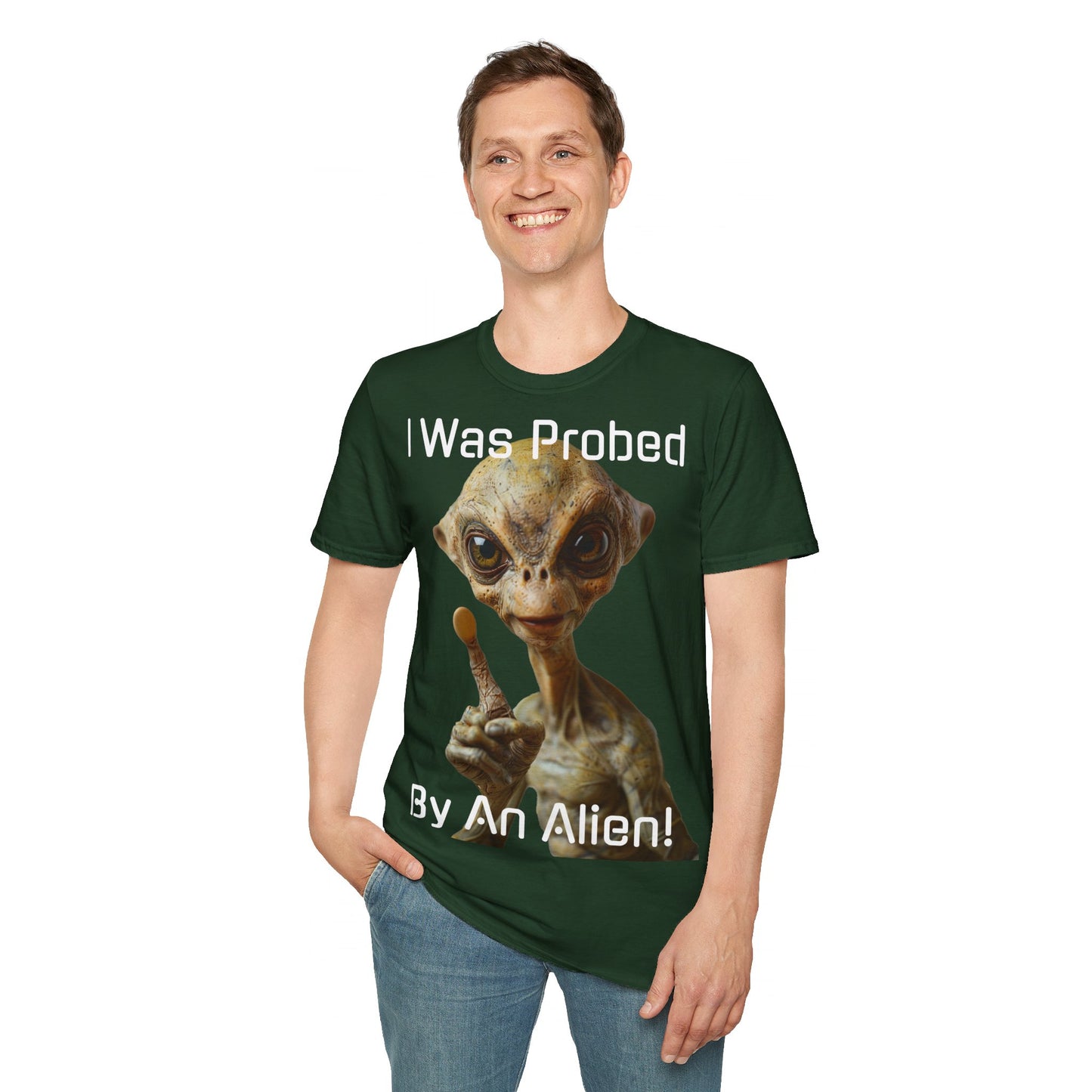 Probed by an Alien - Softstyle T-Shirt  -   UK