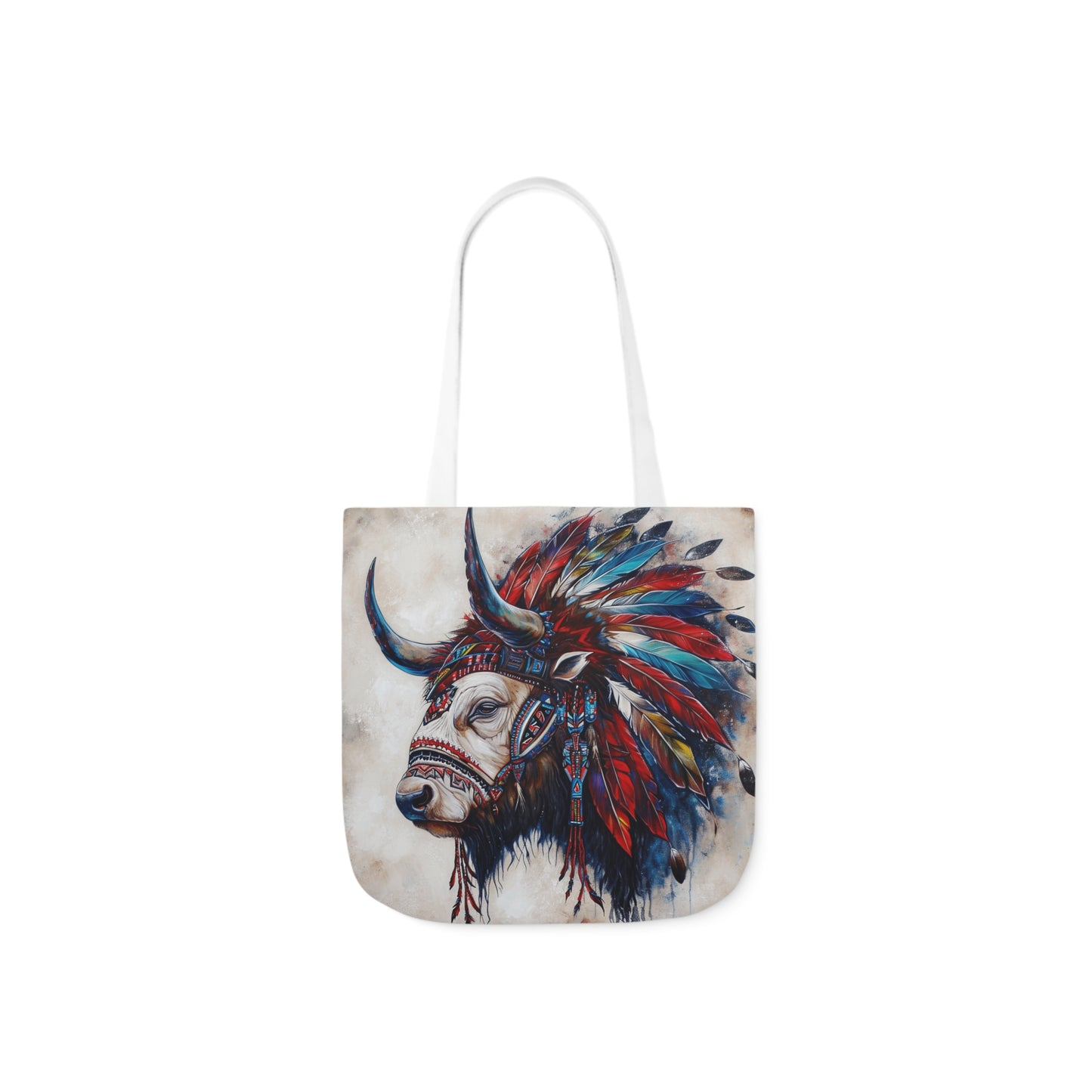 Native American Art #3 - Polyester Canvas Tote Bag (AOP)