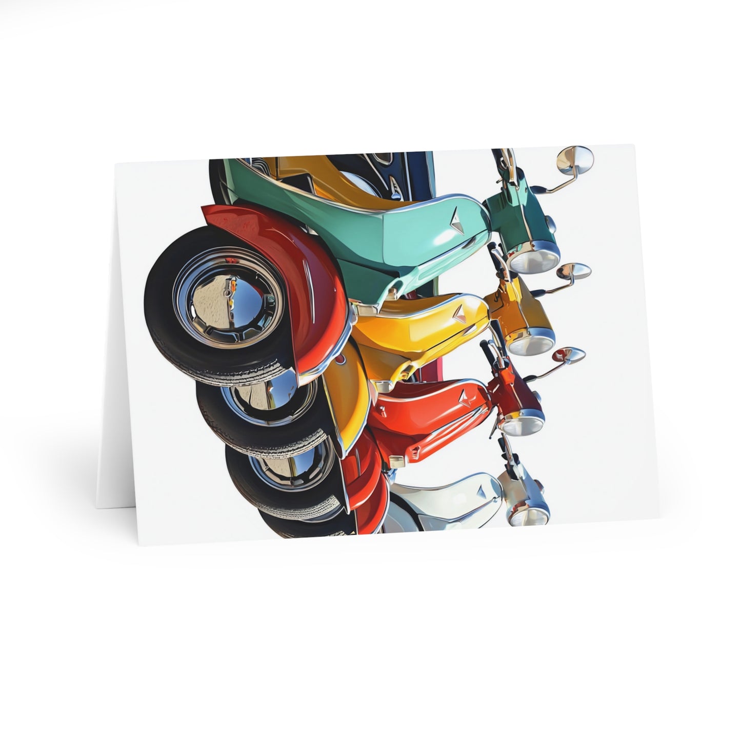 1960s Scooters - Blank Card (5 Pack) UK