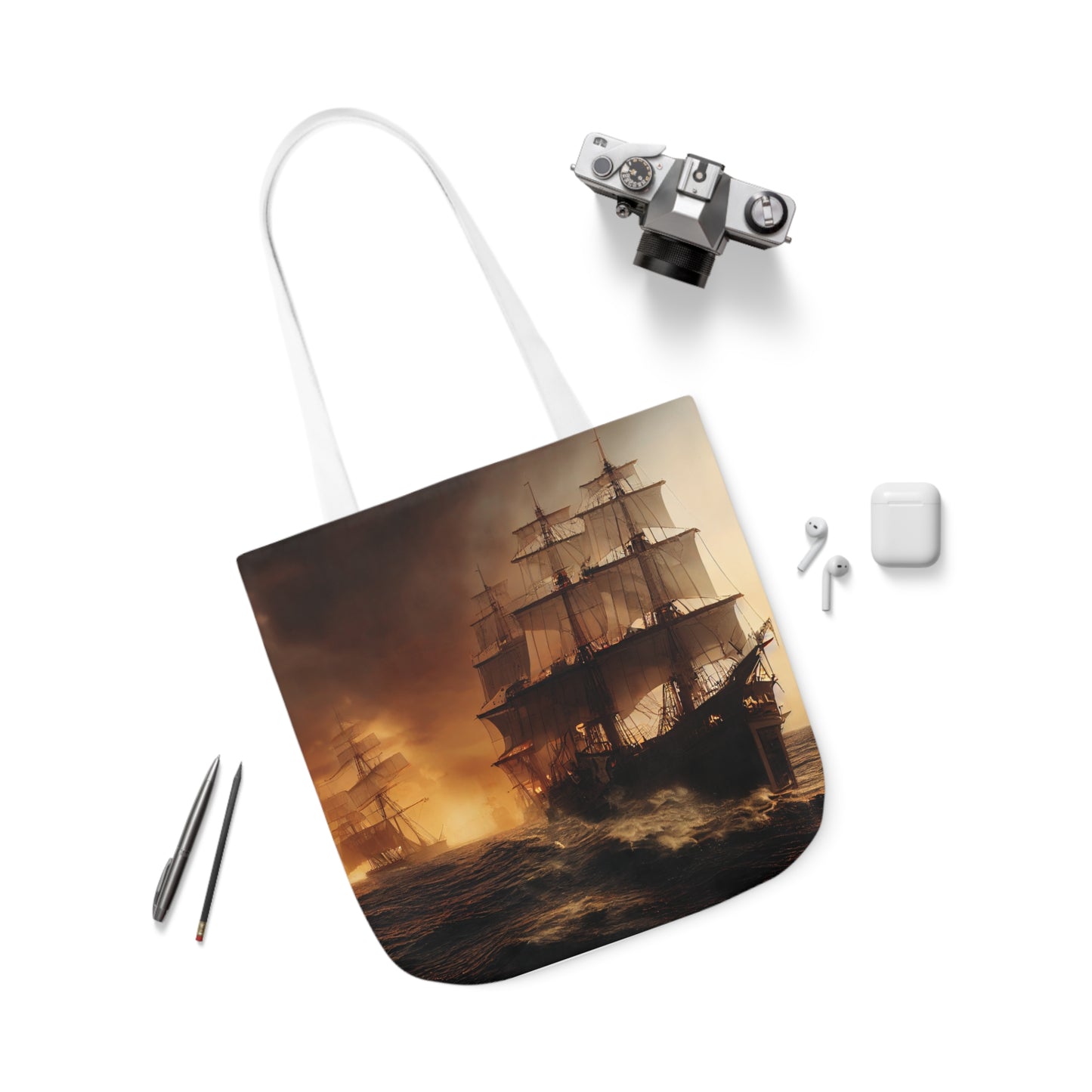 Seascape #7 - Polyester Canvas Tote Bag (AOP)