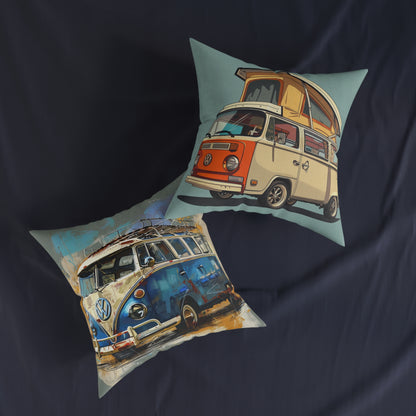 Surf Wagon 2  - Square Pillow - UK