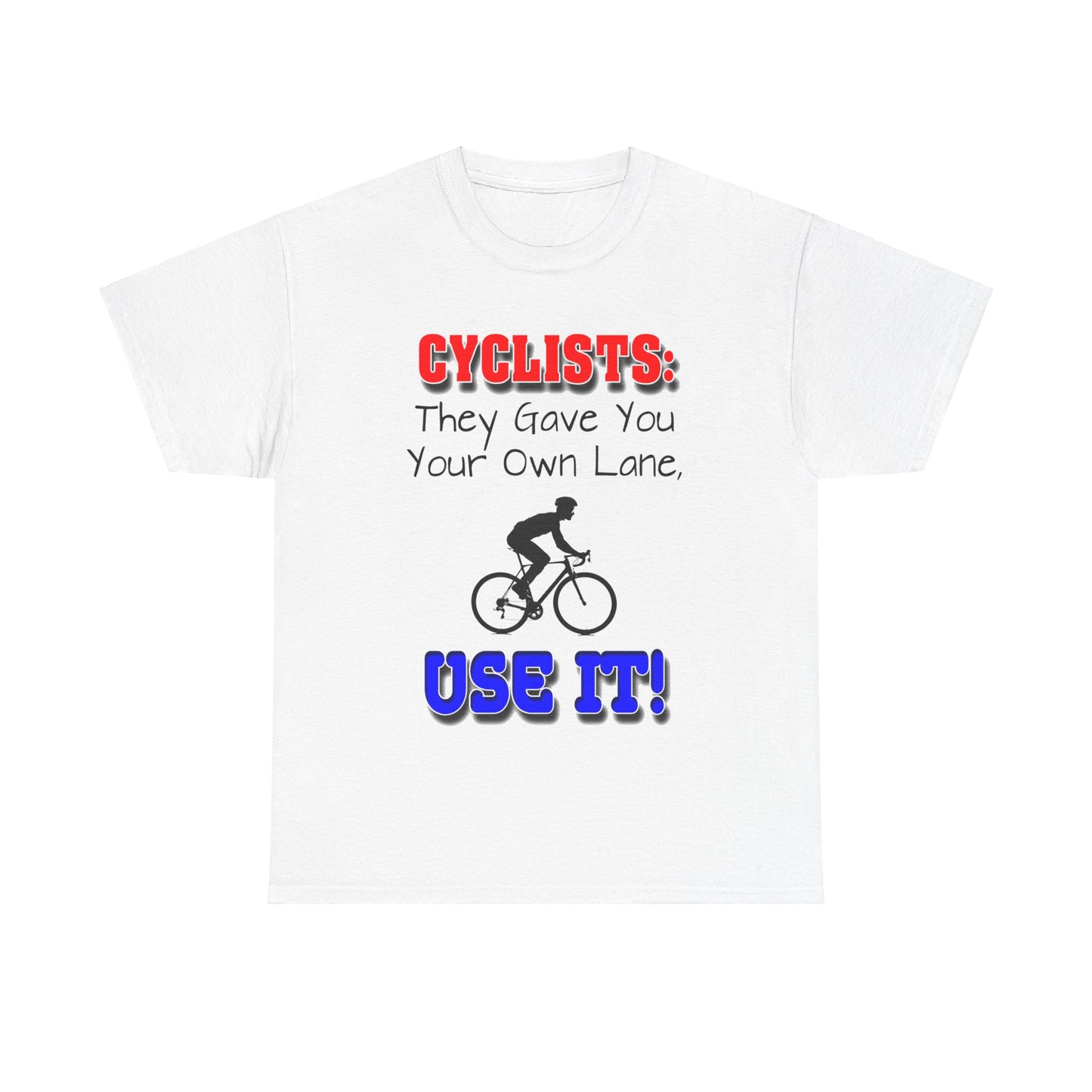 Cyclists 1 - Unisex Heavy Cotton Tee - UK