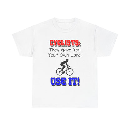 Cyclists 1 - Unisex Heavy Cotton Tee - UK