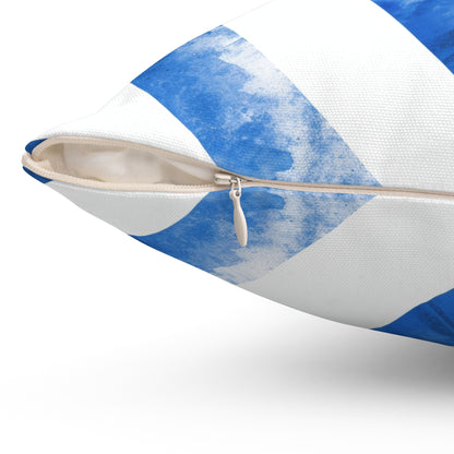 Ice Blue Popsicle - Spun Polyester Square Pillow - USA